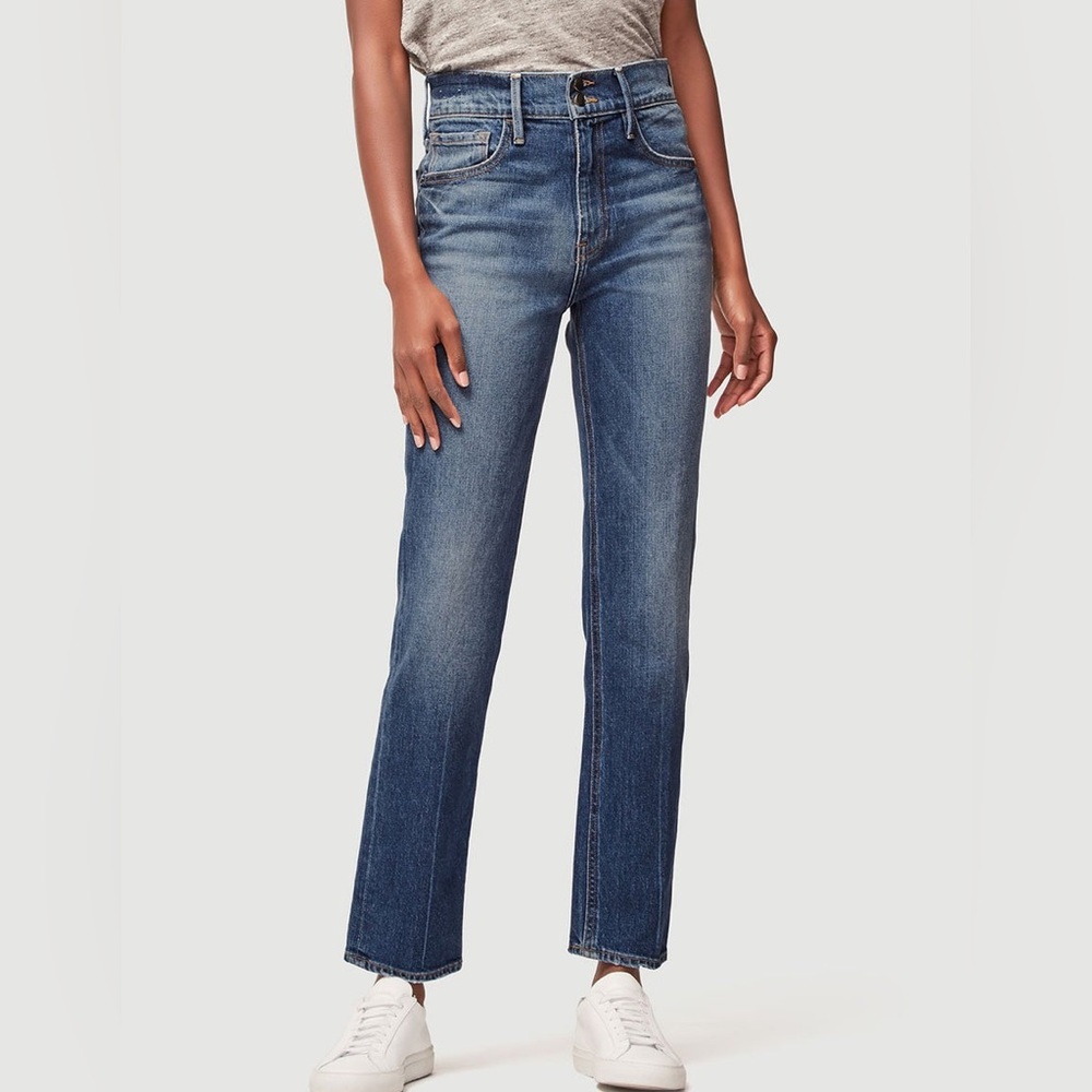 Frame high Rise Le Sylvie Slender Straight Leg Jeans Light Wash Jeans size 29